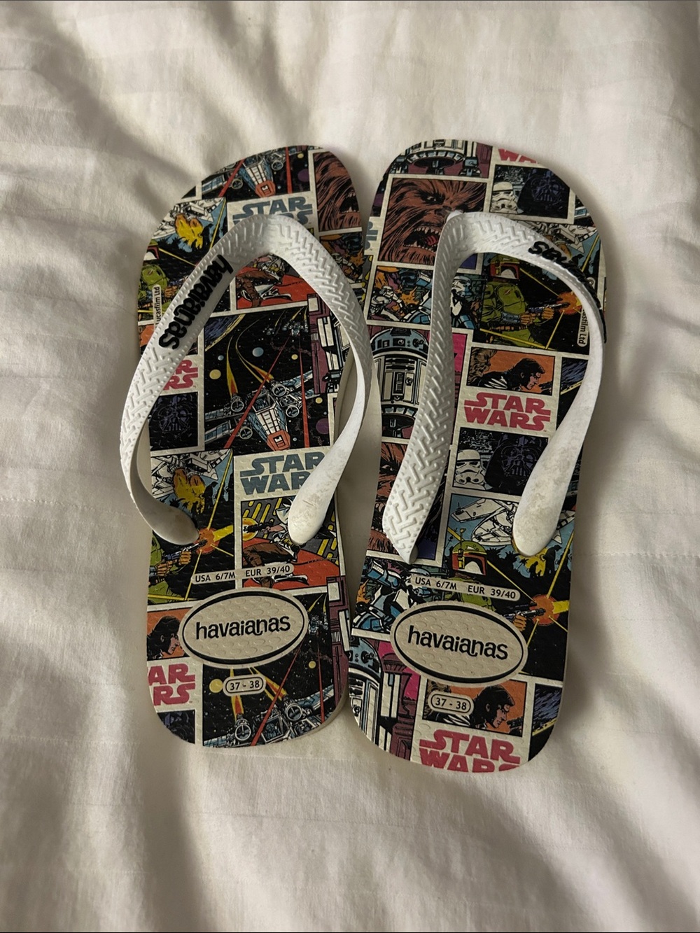 Star Wars Havainas Flip Flops Adult size 6/7M